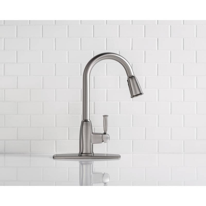One Handle Stainless Steel Pulldown Kitchen Faucet G50258