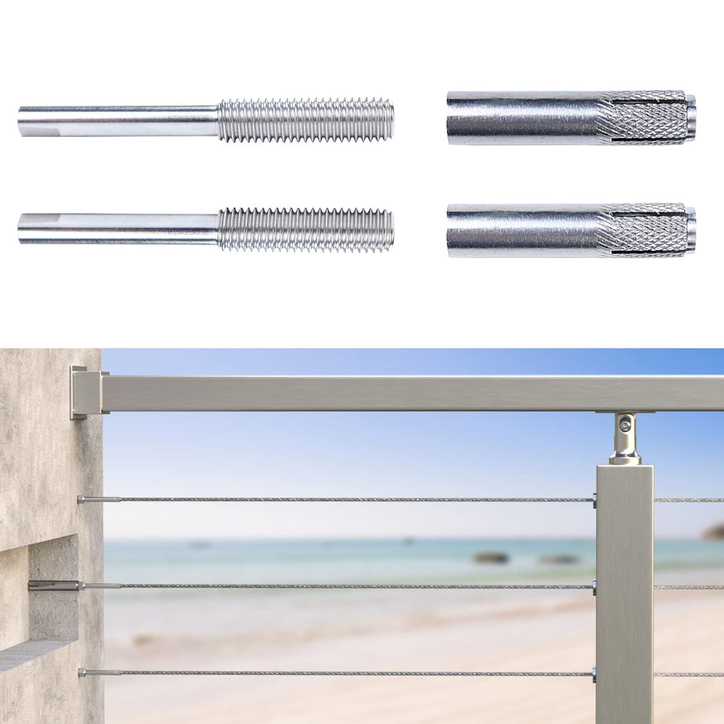 20Pack 1/8 Invisible Cable Railing Kit T316 Stainless Steel U64060