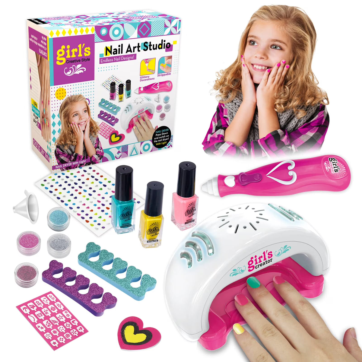 Kids Nail Polish Kit for Girls D49362