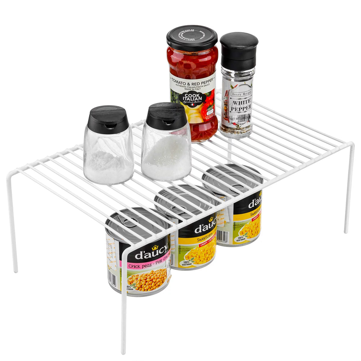 6 Pack Stainless Steel Storage Shelf Rack White N984