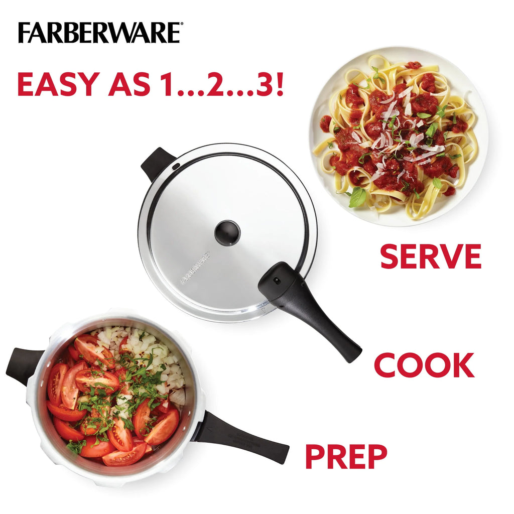 6-Quart Aluminum Stovetop Pressure Cooker B105593