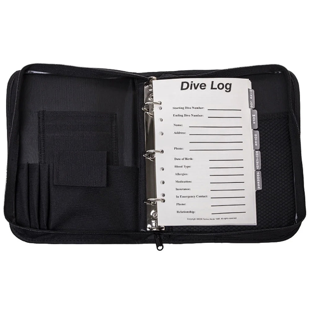 Scuba Diving Flag Log Book Binder F220