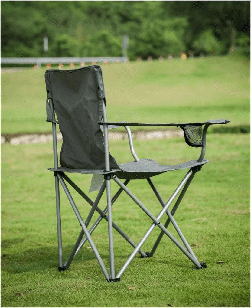 Quad Folding Camp Chair 2 Pack with Mesh Cup Holder B8901