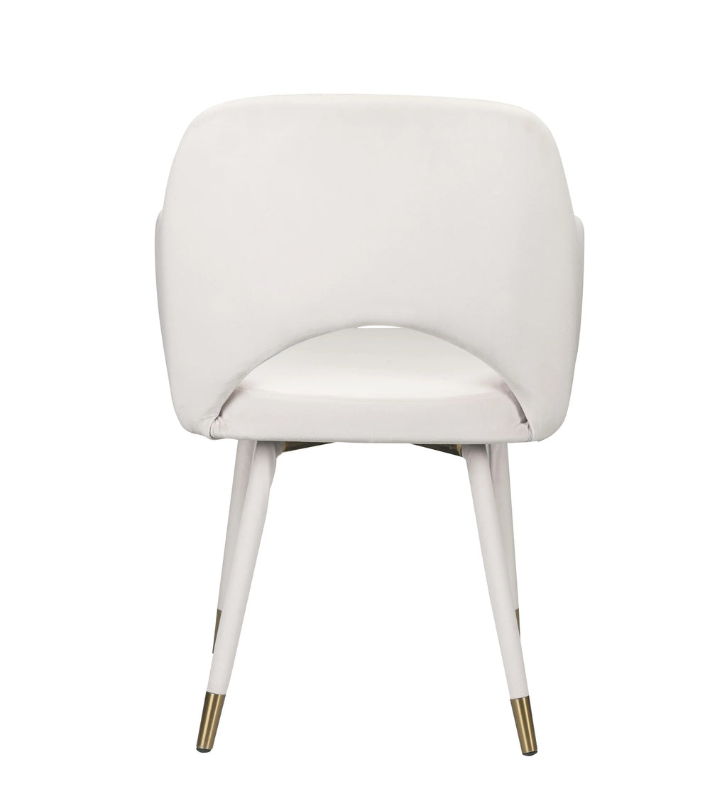 Cream Velvet Accent Chair R254