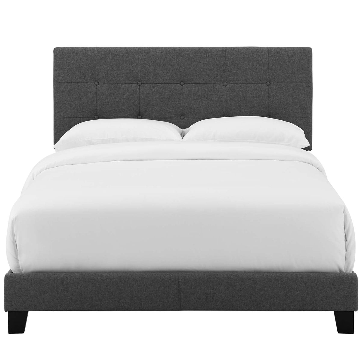 Contemporary Modern Twin Size Fabric Bed Frame R3445