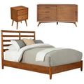 3 Piece Small TV Console King Bed & Nightstand C532