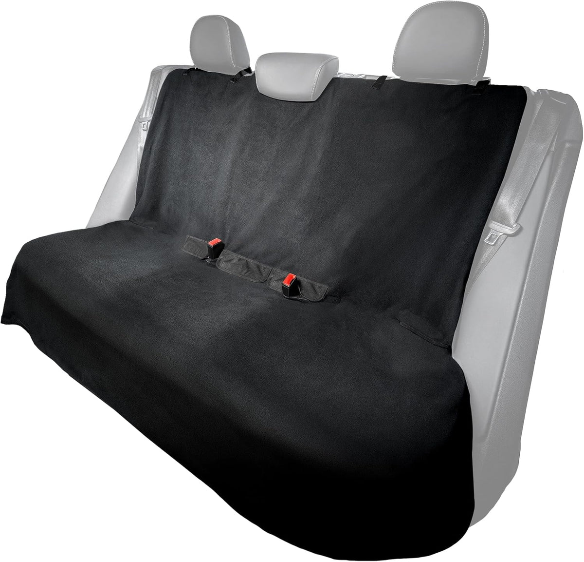 Black Non-Slip Removable Car Seat Cover, Pack of 2 S60555