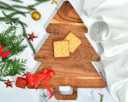 Organic Acacia Cutting Chopping Board with Handles W503229