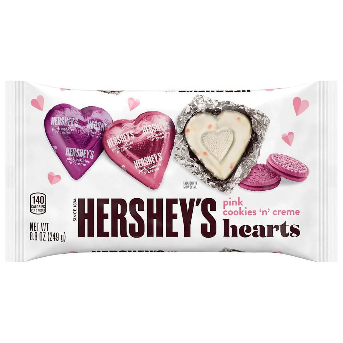 Pink Hearts Candy 8.8 oz Pack of 2 A899110