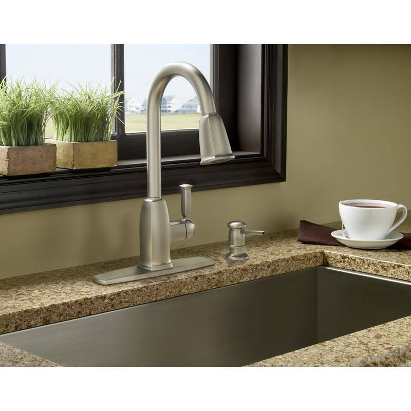 One Handle Stainless Steel Pulldown Kitchen Faucet G50258