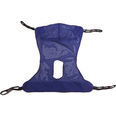 Full Body Mesh Patient Lift Sling with Commode Opening L4446