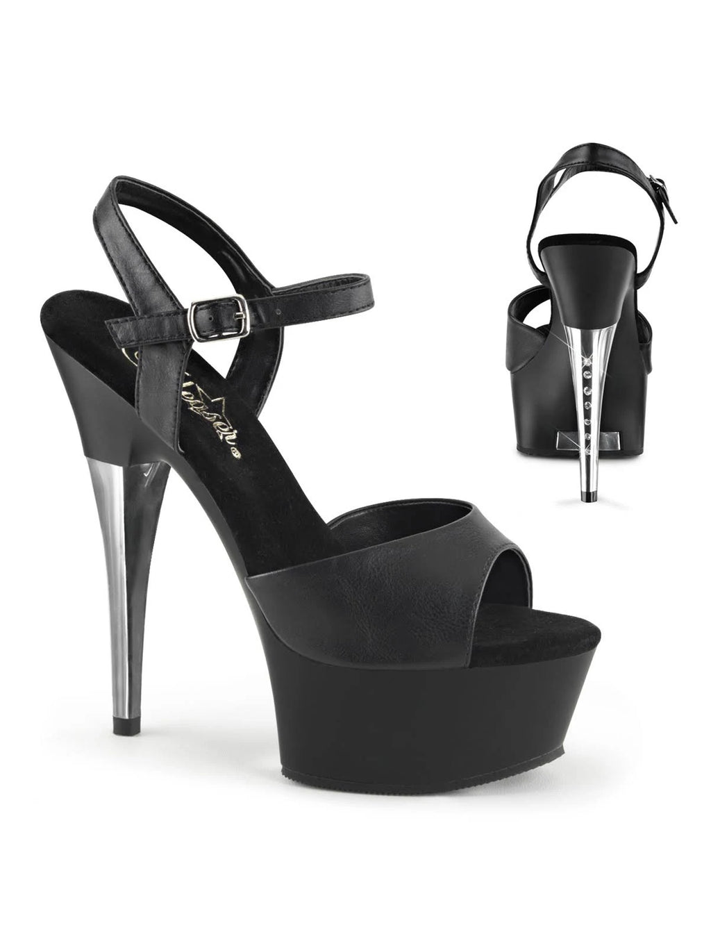 Black Faux Leather Matte Shoes G6151