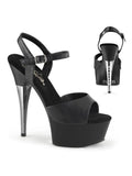 Black Faux Leather Matte Shoes G6151