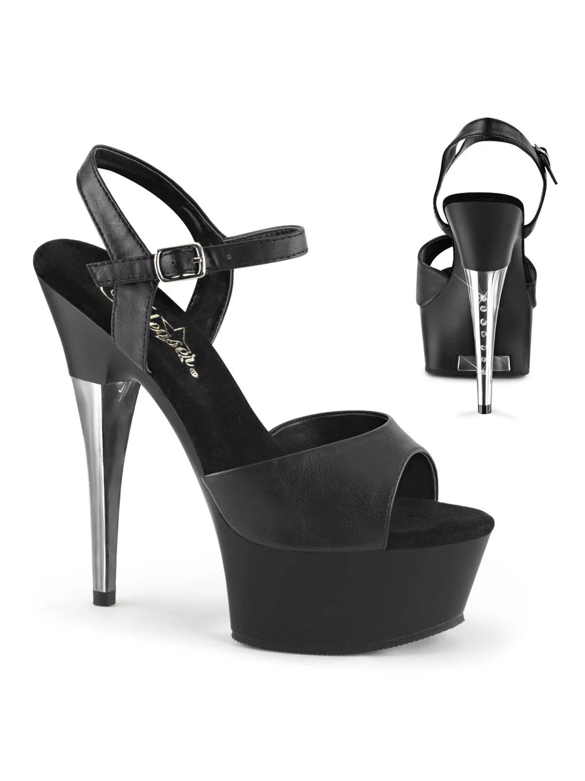 Black Faux Leather Matte Shoes G6151