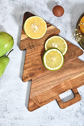 Organic Acacia Cutting Chopping Board with Handles W503229