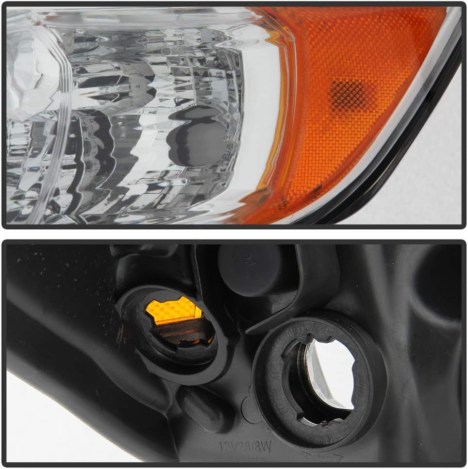 Chrome Housing Projector Headlights Assembly Replacement Left+Right J266
