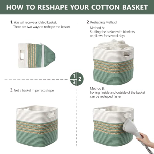 Set of 4 Water Hyacinth Storage Bins with Handles, Brown N4238