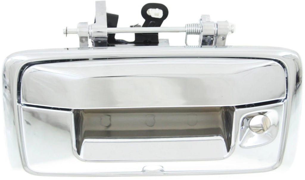 Chrome Tailgate Handle with Camera and Key Holes C725