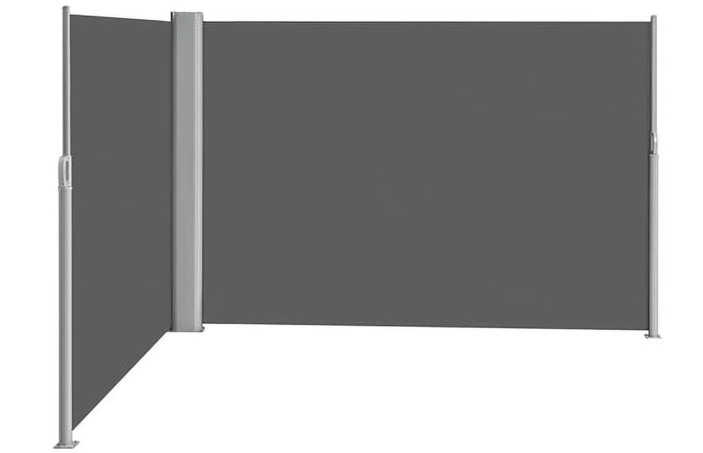 19.7'L x 6' H Dark Gray Retractable Screen Awning M12177