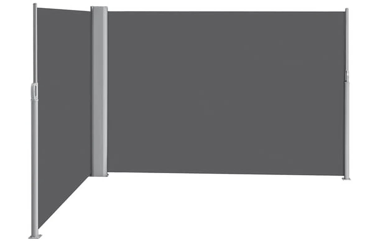 19.7'L x 6' H Dark Gray Retractable Screen Awning M12177
