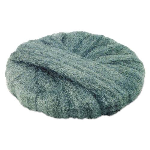 Gray Steel Wool Pads, Grade 0, 20x22 Diameter, 12/Carton Y85002