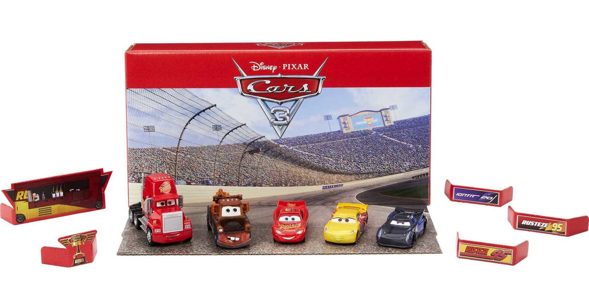 5-Pack Toy Character Cars & 1 Mack Truck B90506