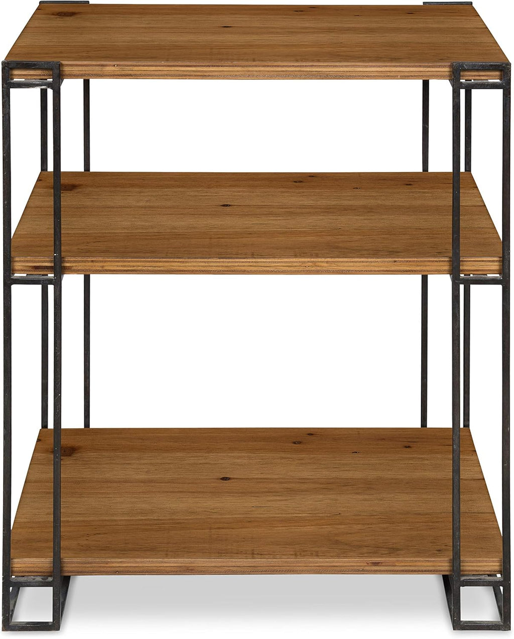 Wood and Metal Side Table with Three Shelves P861598