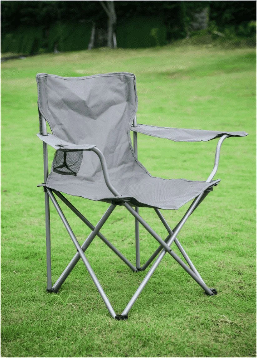 Quad Folding Camp Chair 2 Pack with Mesh Cup Holder B8901