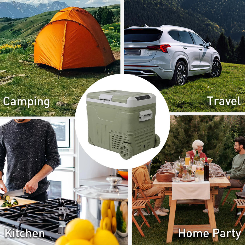 12 Volt 45.4 Quart Portable Freezer Electric Cooler T8449