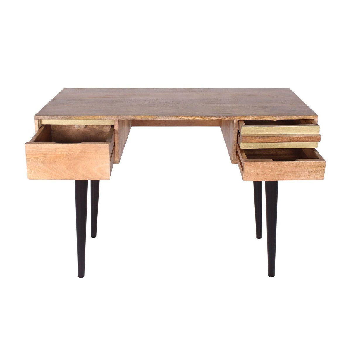 3 Drawer Mango Wood Desk T764856