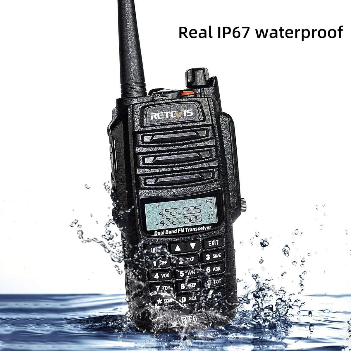 Waterproof Dual Band Rechargeable 2 Way Radio 2 Pack Z41552