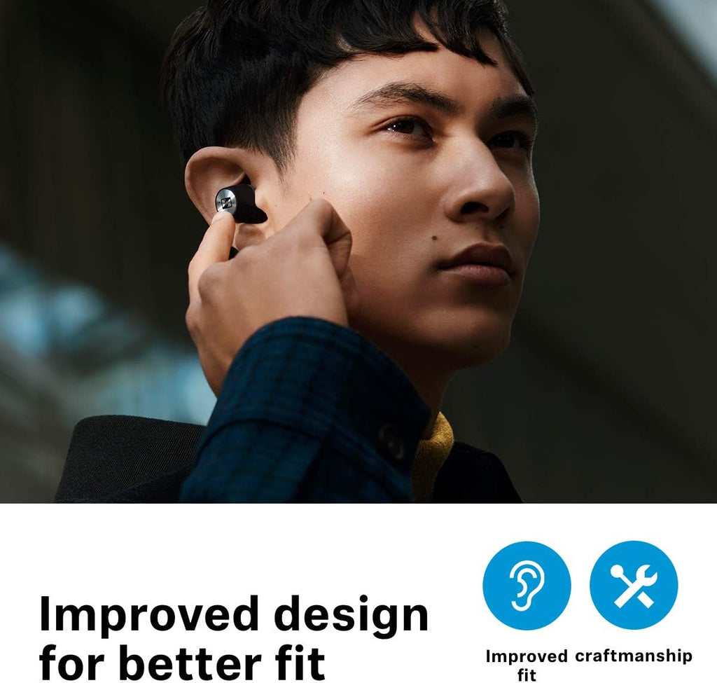 White Bluetooth Earbuds with Active Noise Cancellation D544521