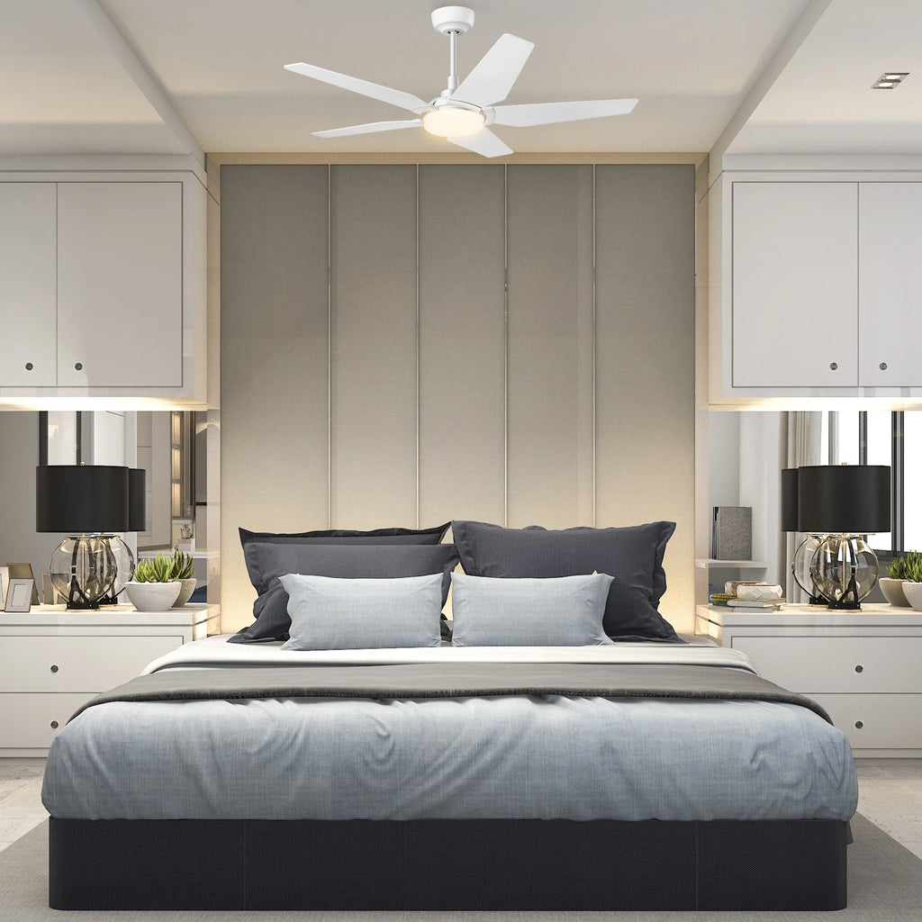 52-inch Indoor/Outdoor Smart Ceiling Fan with LED Light Kit & Remote D455