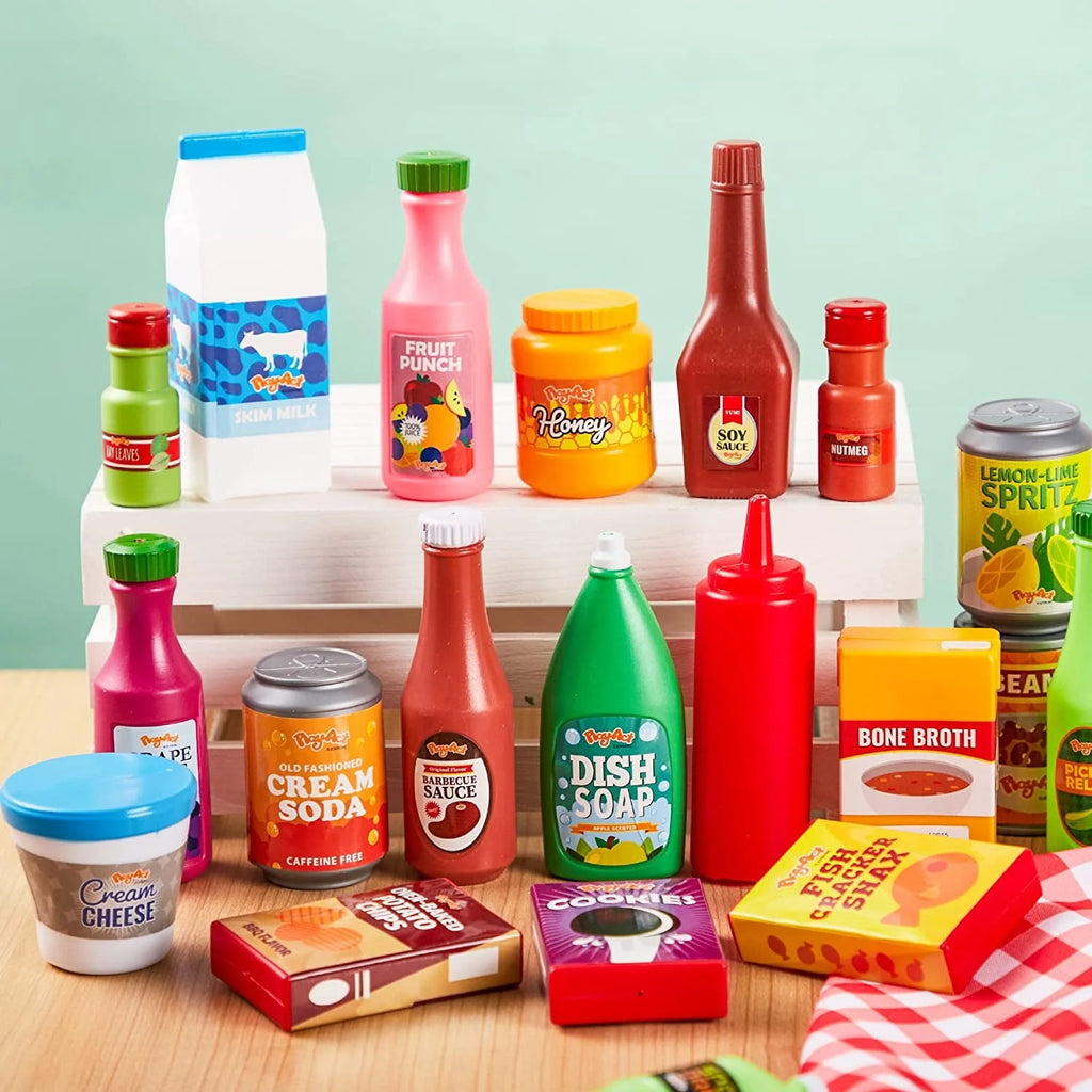 30Pcs Play Food Grocery Cans V2862