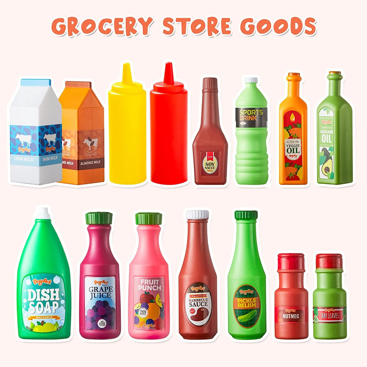 30Pcs Play Food Grocery Cans V2862