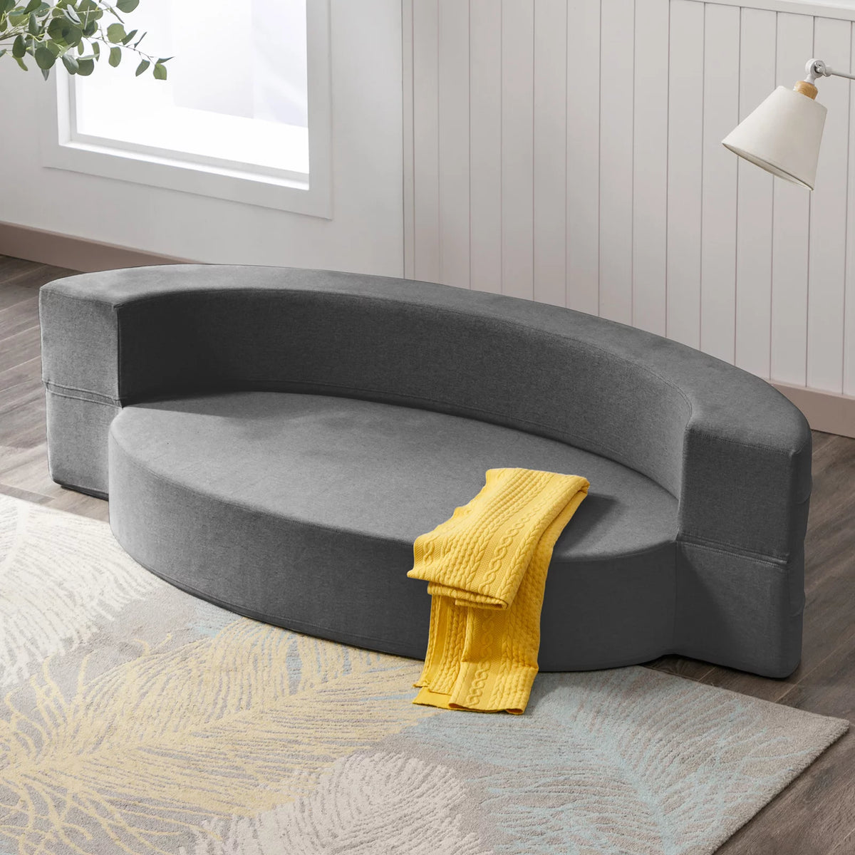 9.8 Inch Memory Foam Linen Fabric Folding Sofa Bed E141817
