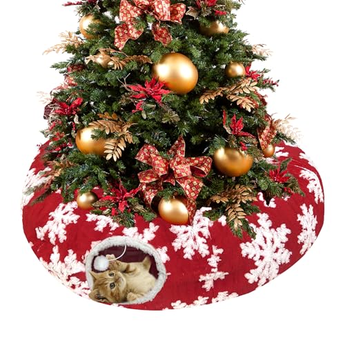 Christmas Snowflake Print Cat Tunnel R82915