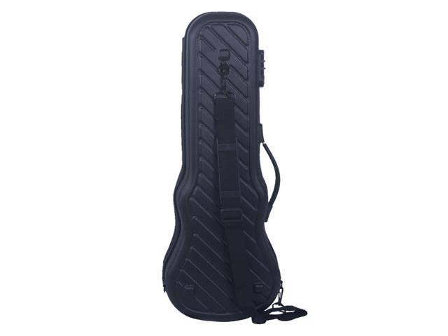 Zippered Hardshell Tenor Ukulele Case with Password Lock-Black D15252