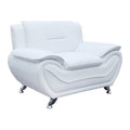 Faux Leather Club Chair Cream White D614427