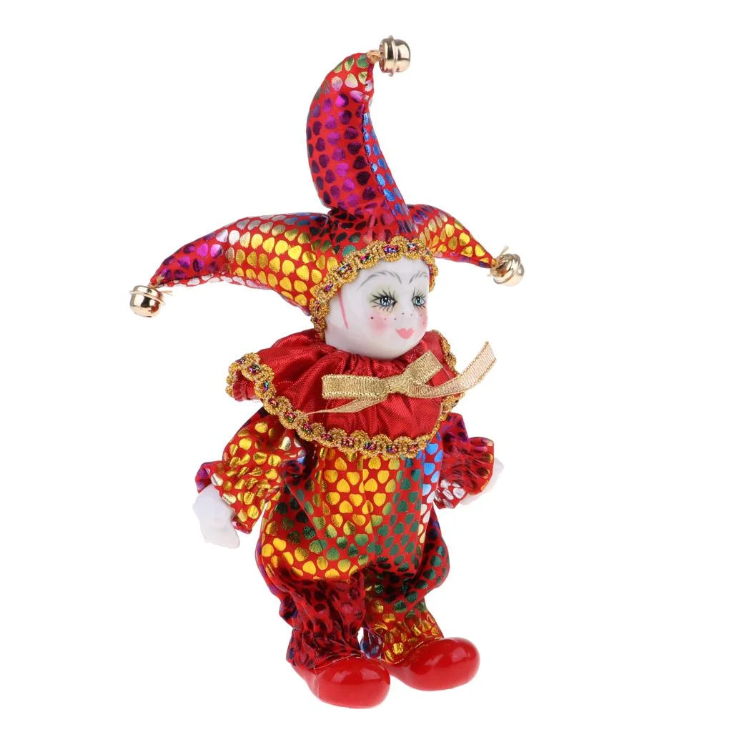 16cm 6 Inch Sweet Porcelain Triangle Doll Figures Toys X3297
