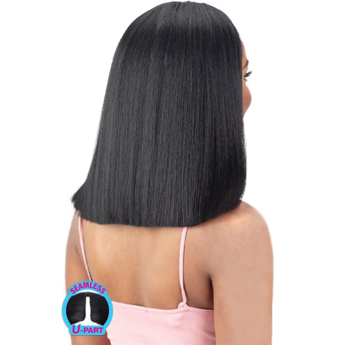 U Part Wig Natural Yaky Straight 14" B720