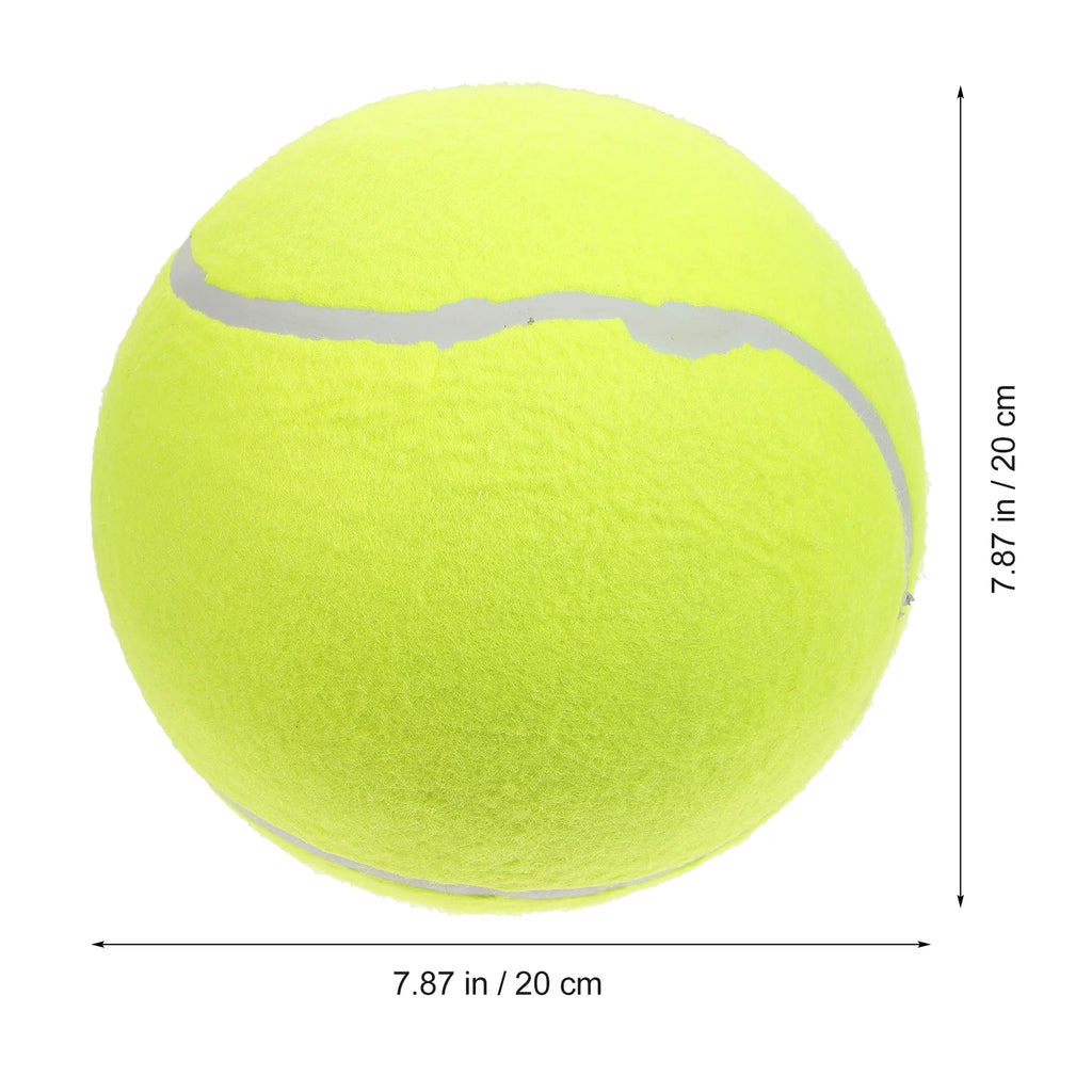 20cm Inflatable Flannel Tennis Ball Yellow J299