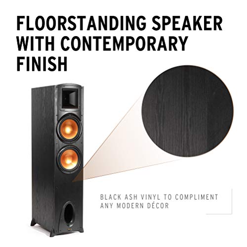 Black Floorstanding Speaker with Dual 8” Woofers H453486