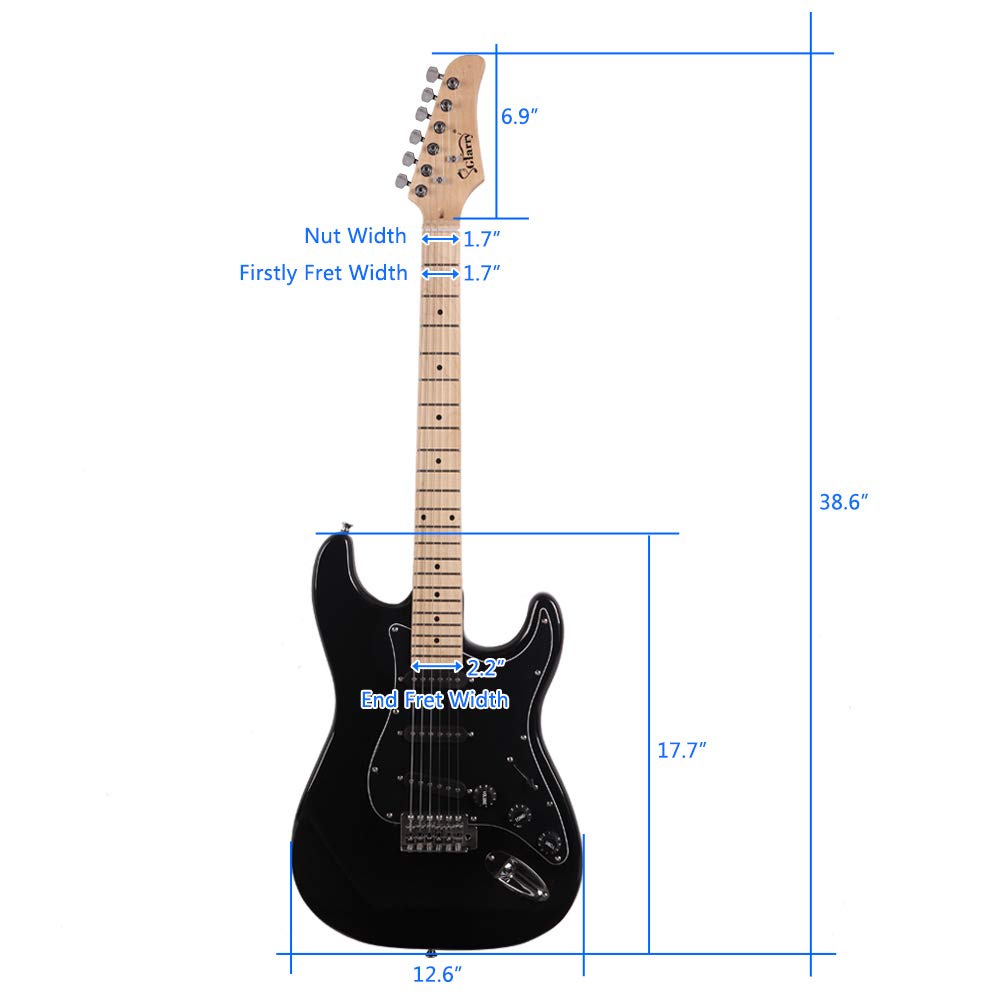 Full Size Electric Guitar with 20W Amp and Bag O241