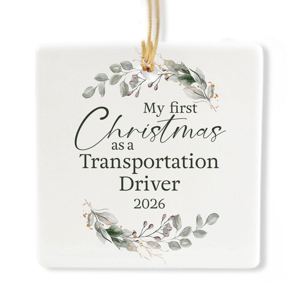Ceramic 3-inch Square-Shaped Ornament U46277