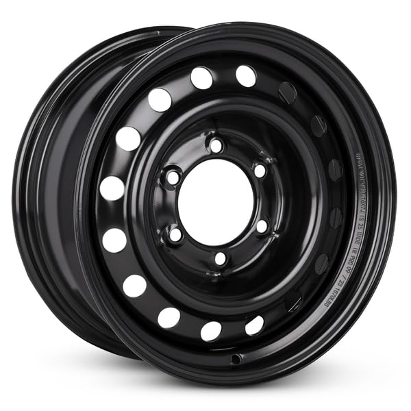 16x7 inch Black Painted Steel Wheel Q905