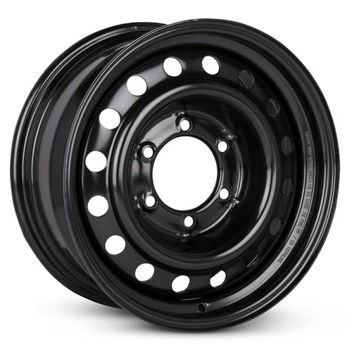 16x7 inch Black Painted Steel Wheel Q905