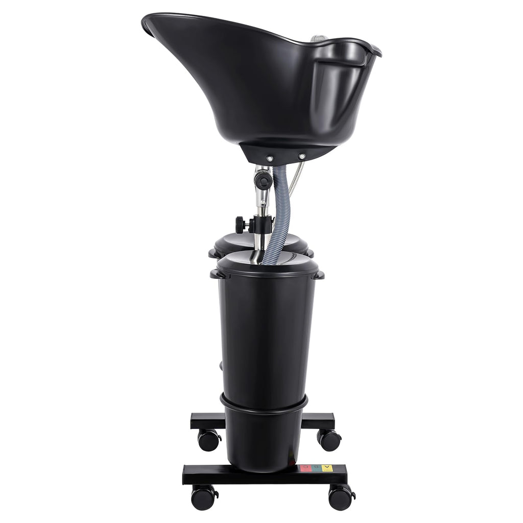 Portable Shampoo Basin with 2 Water Buckets & Electric Pump Q58958