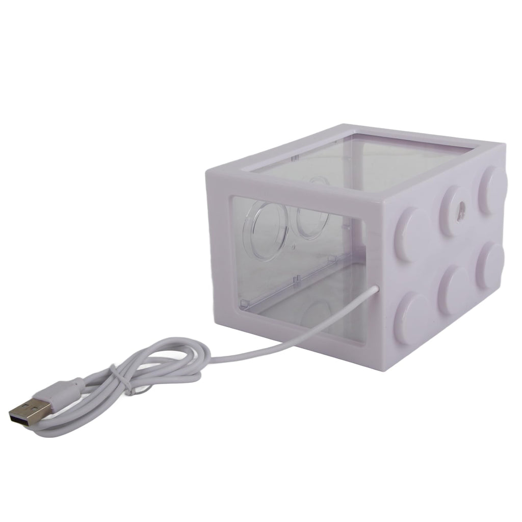Mini Fish Tank Aquarium Bowl with USB LED Light G701892