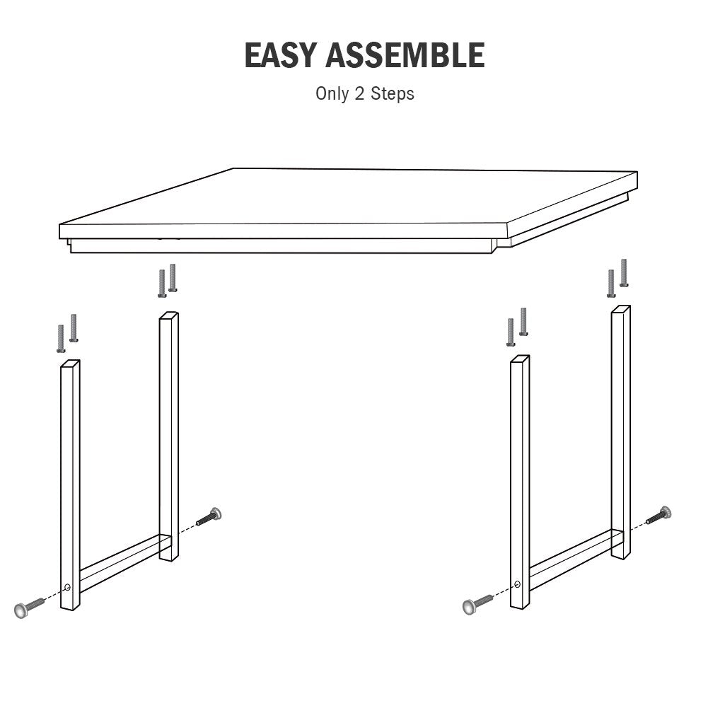 White 47 inch Computer Desk Q58776
